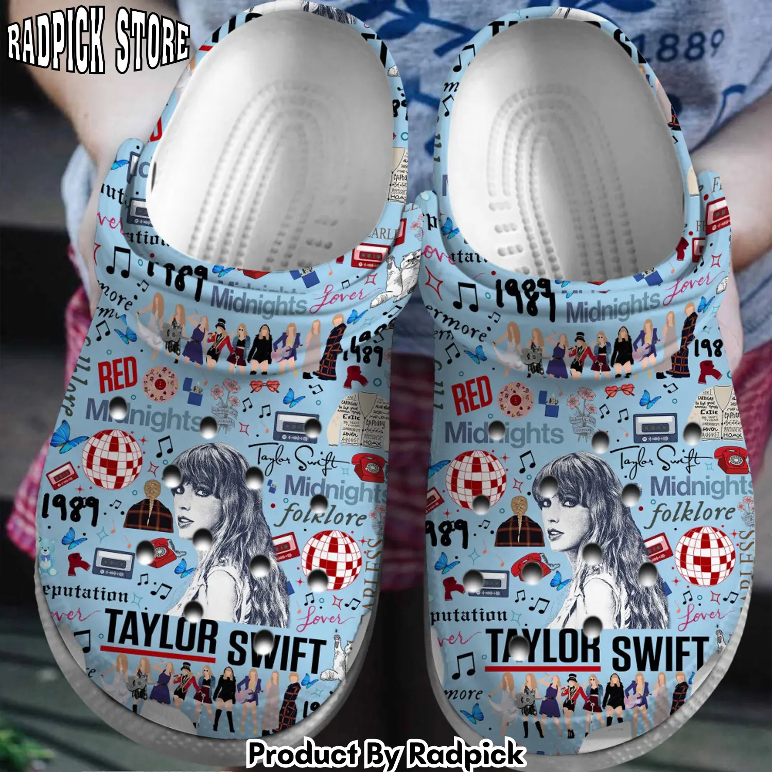 Radpick taylor swift music clogs shoes comfortable for men women l5y rp652905